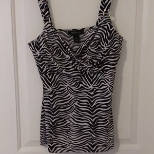 White House Black Market Zebra Tank